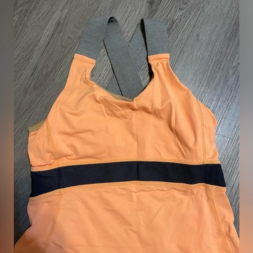 Lululemon Orange athletic tank